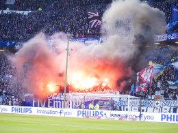 HSV-Fans zündeln im Heimspiel gegen Hertha