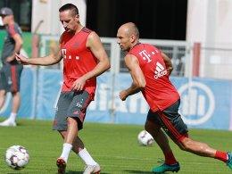   Bayern can build on these two: Franck Ribery and Arjen Robben (right). 